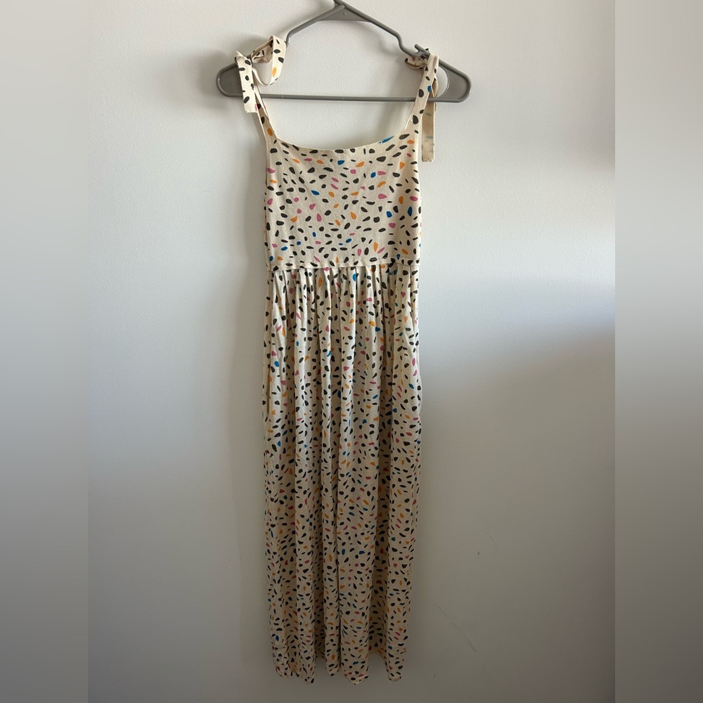 ZARA Colorful Polka Dot Maxi Dress